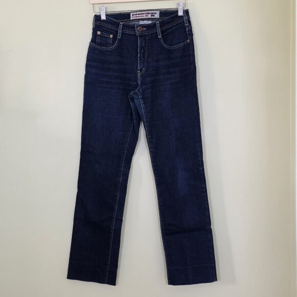 VTG Parasuco Extreme Fit Jeans Women 29/34" Navy Stretch 8102D Y2K Grunge HEMMED - Picture 1 of 16